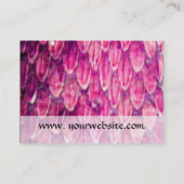 CROTALUS/PINK SNAKESKIN BLACK SQUARE MONOGRAM VISITEKAARTJE (Achterkant)