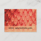 CROTALUS SQUARE MONOGRAM oranje zwart wit Visitekaartje (Achterkant)