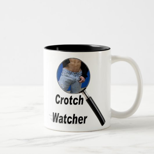 Crotch Watcher Tweekleurige Koffiemok (Rechts)
