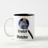 Crotch Watcher Tweekleurige Koffiemok (Links)