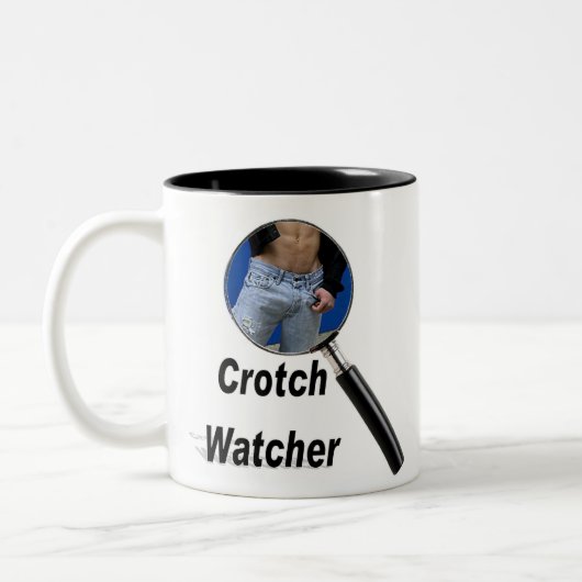 Crotch Watcher Tweekleurige Koffiemok (Links)