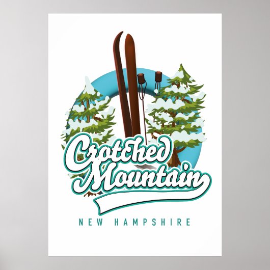 Crotched mountainbike logo poster (Voorkant)