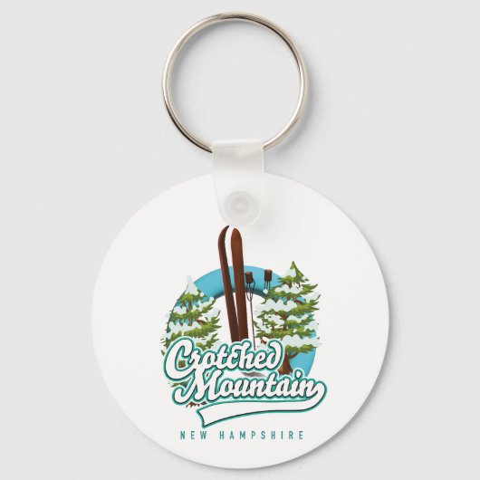 Crotched mountainbike logo sleutelhanger (Voorkant)