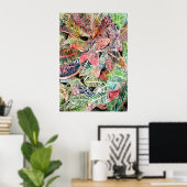 croton_plant_schilderij poster (Thuiskantoor)