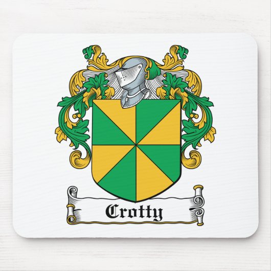 Crotty Family Crest Muismat (Voorkant)