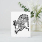 Crouching Hare Briefkaart (Staand voorkant)