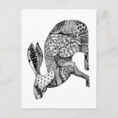 Crouching Hare Briefkaart (Voorkant)