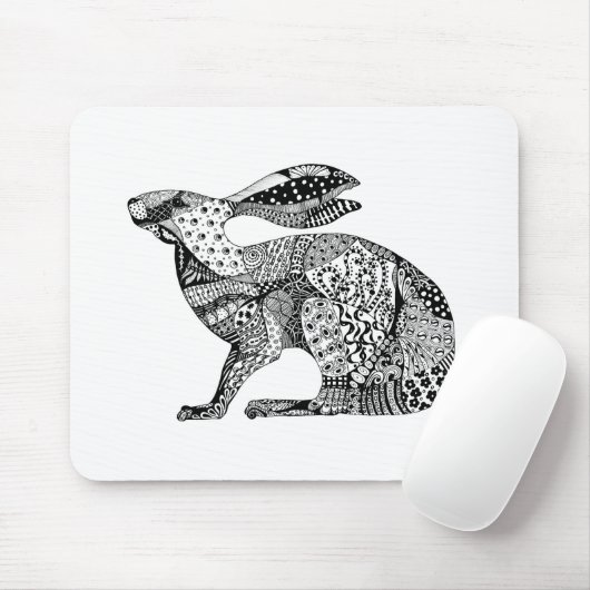 Crouching Hare Muismat (Met muis)