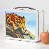 Crouching Leopard Metalen Lunchbox (In situ)