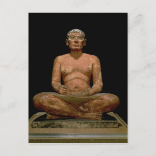 Crouching Scribe Statue Briefkaart