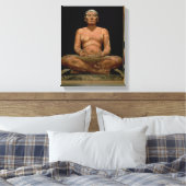 Crouching Scribe Statue Canvas Afdruk (Insitu (Slaapkamer))