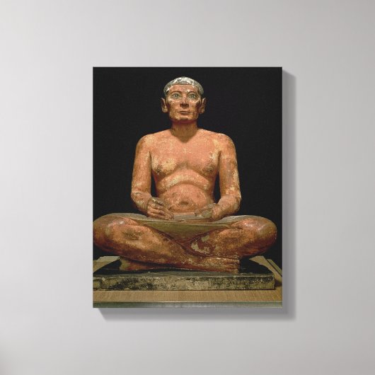 Crouching Scribe Statue Canvas Afdruk (Voorkant)