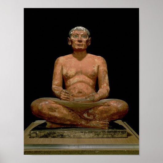 Crouching Scribe Statue Poster (Voorkant)