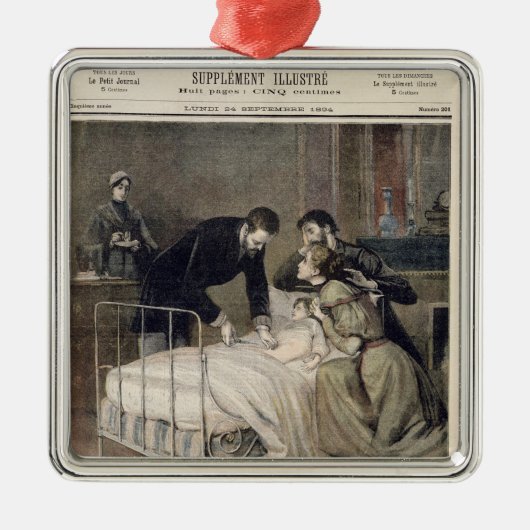 Croup Cured by Doctor Roux Metalen Ornament (Voorkant)