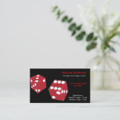 Croupier/Eigenaar Casino Visitekaartje (Staand voorkant)