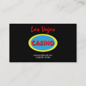 Croupier/Eigenaar Casino Visitekaartje (Achterkant)