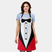 Croupier schort spel nacht smoking zwart stropdas (Gedragen)