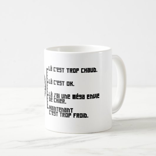 Croustimug Basic Chronological Koffiemok (Voorkant rechts)