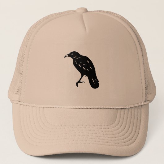 CROW 　カラス　切り絵　cutout picture Trucker Pet (Voorkant)