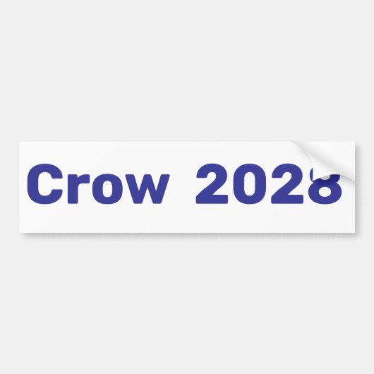 Crow 2028 Jason Crow voor President Bumpersticker (Voorkant)