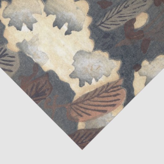 Crow and Blossom by Ohara Koson Decoupage Tissuepapier (Detail)