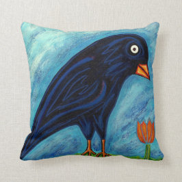 Crow and Chicken Pillow Kussen