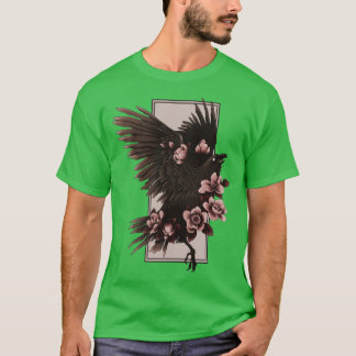 Crow and Flowers T-shirt