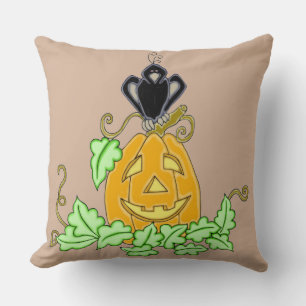 Crow and Pumpkin Kussen