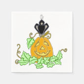 Crow and Pumpkin Servetten (Voorkant)