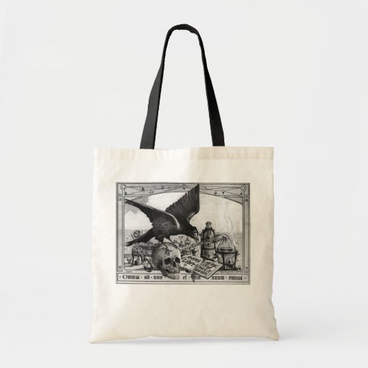 Crow and Skull Alchemy Lab Tote Bag (Voorkant)