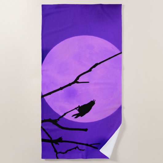 Crow and the Amethyst Moon Strandlaken (Voorkant)