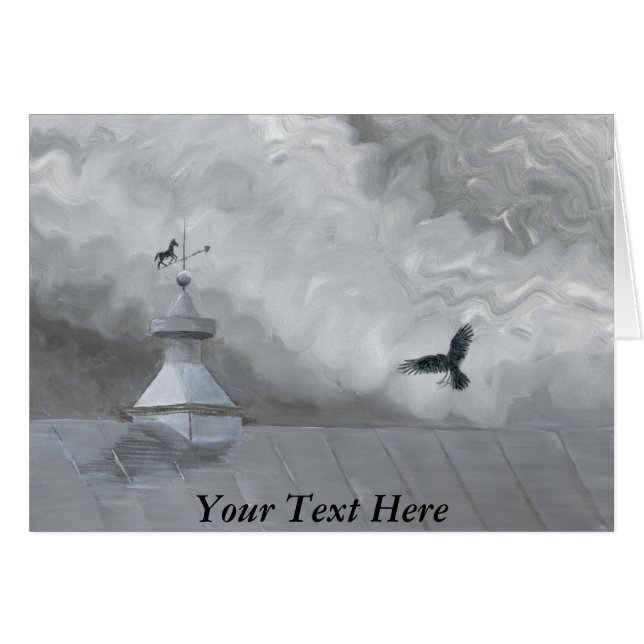 Crow and Weather Vane (Voorkant Horizontaal)