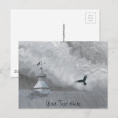 Crow and Weather Vane Briefkaart (Voorkant / Achterkant)