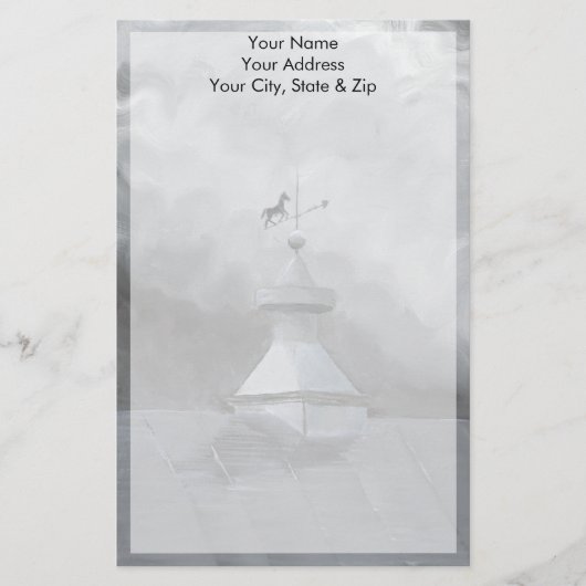 Crow and Weather Vane Briefpapier (Voorkant)