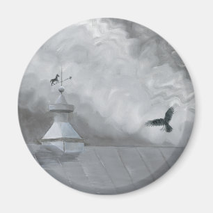 Crow and Weather Vane Magneet