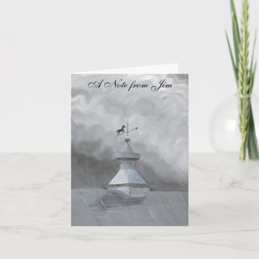 Crow and Weather Vane Notitiekaartje (Voorkant)