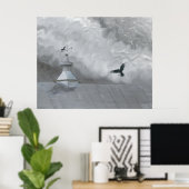 Crow and Weather Vane Poster (Thuiskantoor)