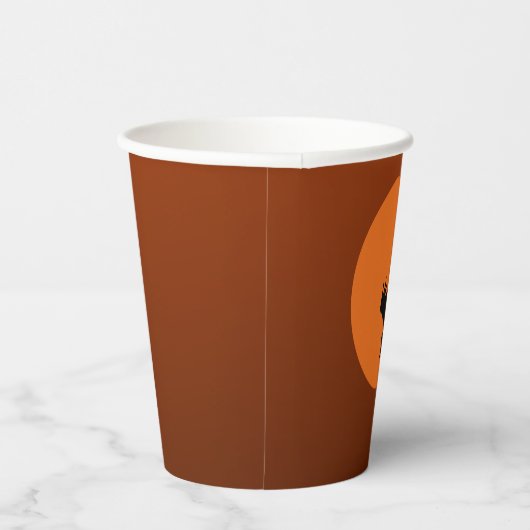 Crow at Sunset Paper Cup Papieren Bekers (Rechts)