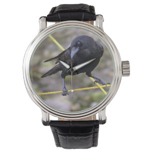 Crow at the Crossroad Horloge