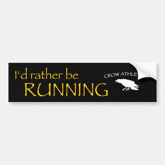 Crow Athletics Bumpersticker (Voorkant)