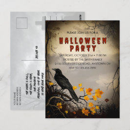  Crow & Autumn verlaat Halloween Briefkaart
