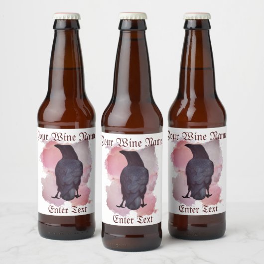 Crow Bier Etiket (Flessen)