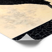 Crow Bird Abstract schilderij Poster (Hoek)