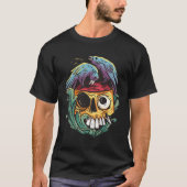 Crow Birds Eating Zombie T-shirt (Voorkant)