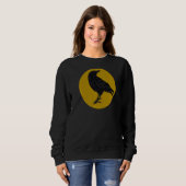 Crow Birds Sunset Bird Silhouette Trui (Voorkant volledig)