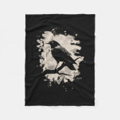 Crow bleached look fleece deken (Voorkant)