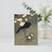 Crow & Blossom van Ohara Koson (1910) Briefkaart (Staand voorkant)