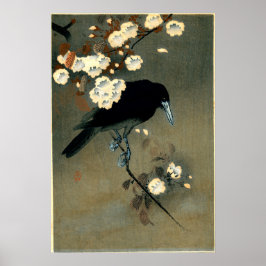 Crow & Blossom van Ohara Koson (1910) Poster