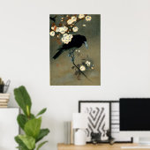 Crow & Blossom van Ohara Koson (1910) Poster (Thuiskantoor)