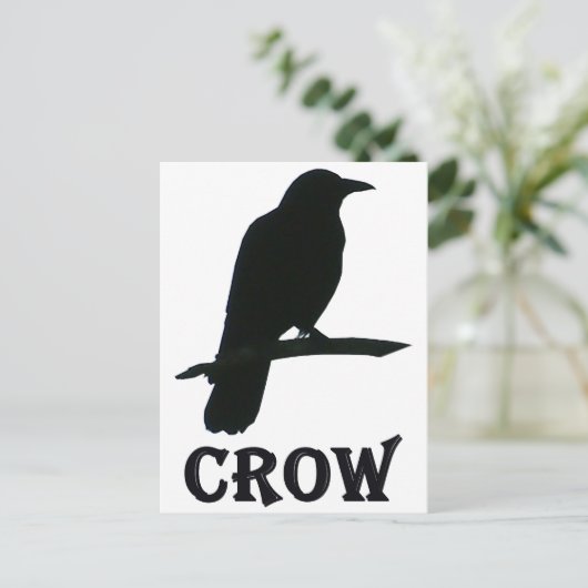 Crow Briefkaart (Staand voorkant)